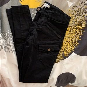 BCBGeneration skinny cargo zipper pants